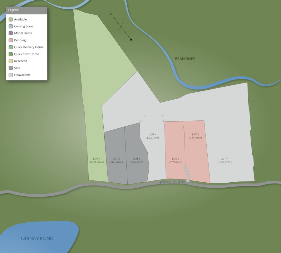 Site Plan for Stevens Hill 